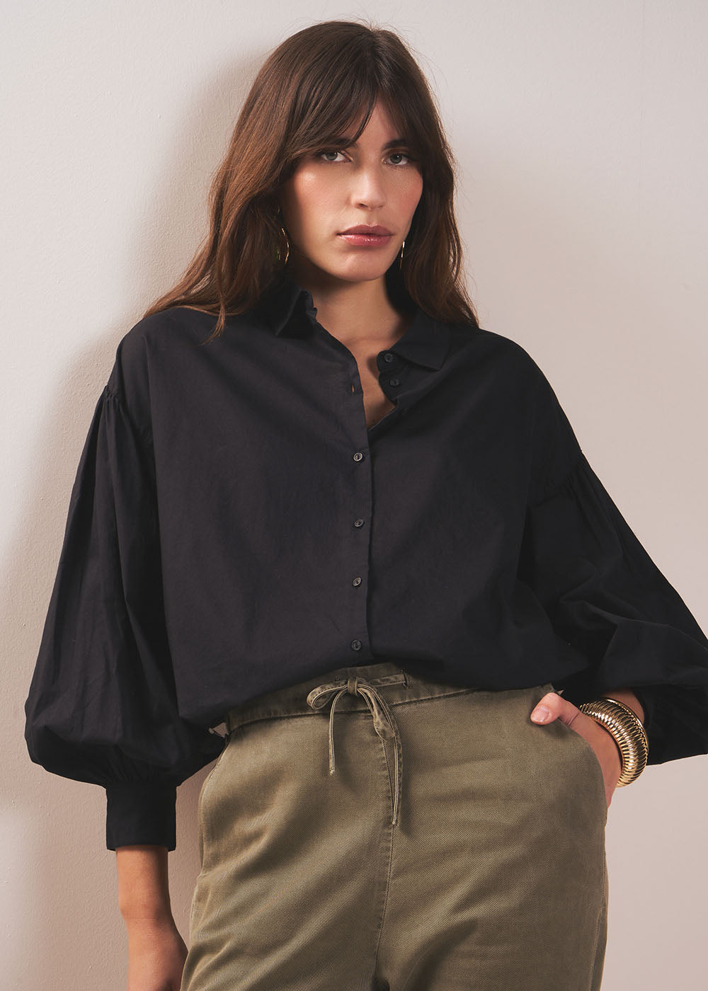 CATALIBA Long-sleeved cotton voile blouse - 1 - Sud Express - Sud Express