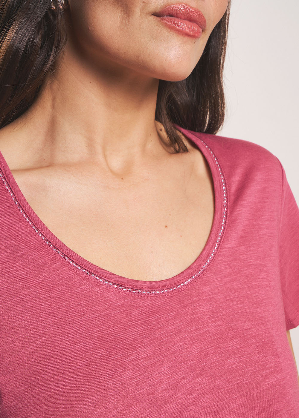 TORNADI Modal cotton crew neck T-shirt - 4 - Sud Express - Sud Express
