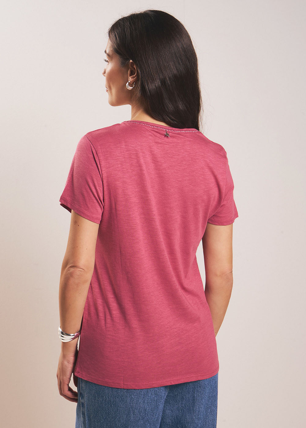 TORNADI Modal cotton crew neck T-shirt - 3 - Sud Express - Sud Express