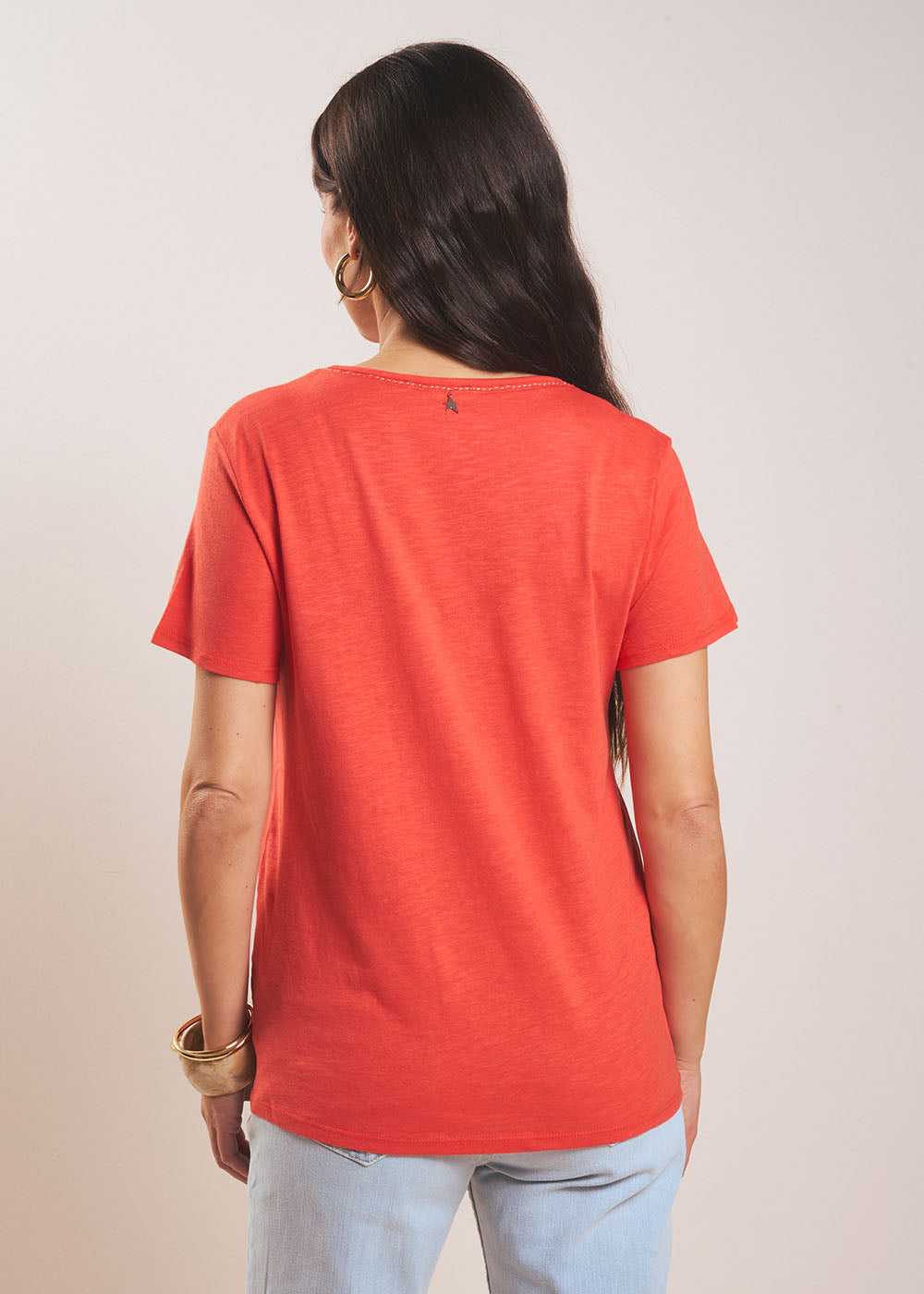 TORNADI Modal cotton crew neck T-shirt - 3 - Sud Express - Sud Express