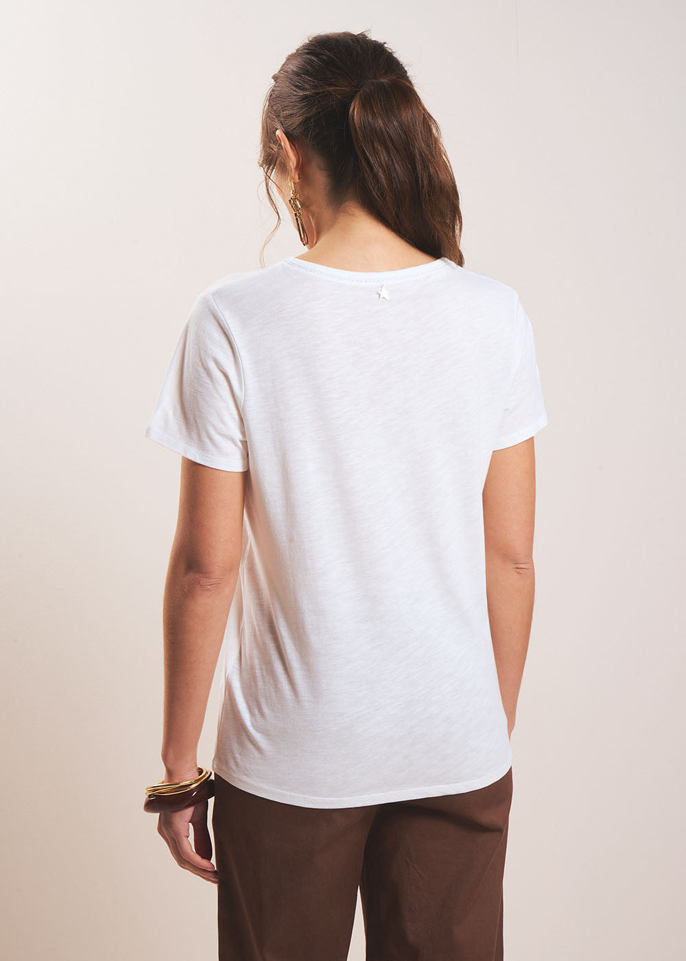 TORNADI Modal cotton crew neck T-shirt - 3 - Sud Express - Sud Express