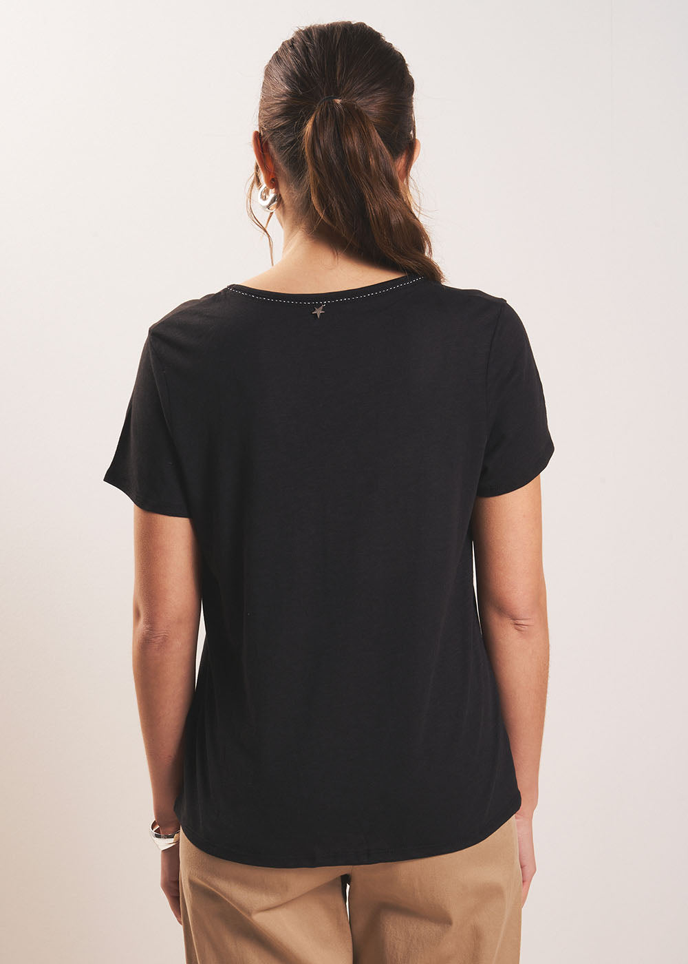 TORNADI Modal cotton crew neck T-shirt - 3 - Sud Express - Sud Express