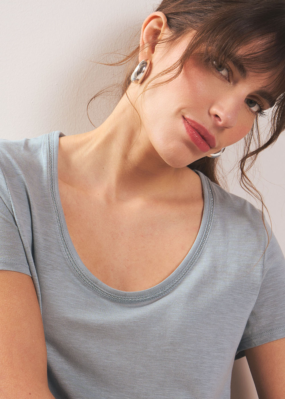 TORNADI Modal cotton crew neck T-shirt - 4 - Sud Express - Sud Express