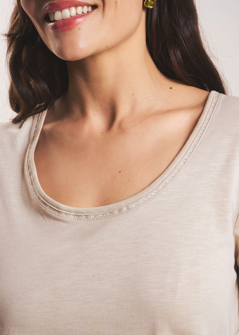 TORNADI Modal cotton crew neck T-shirt - 2 - Sud Express - Sud Express