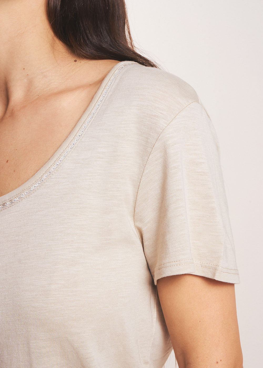 TORNADI Modal cotton crew neck T-shirt - 4 - Sud Express - Sud Express