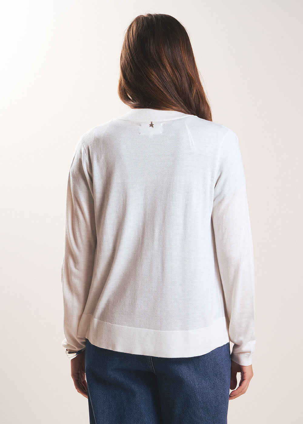 GALDY Long-sleeved cardigan without buttons - 3 - Sud Express - Sud Express