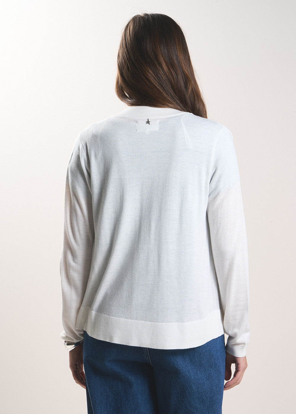 GALDY Long-sleeved cardigan without buttons - 3 - Sud Express - Sud Express