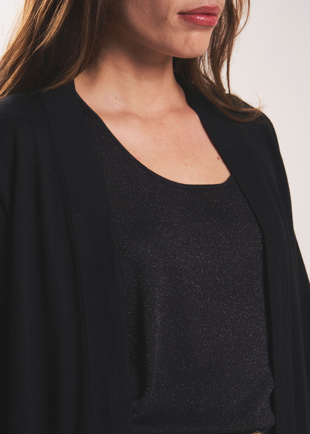 GALDY Long-sleeved cardigan without buttons - 2 - Sud Express - Sud Express