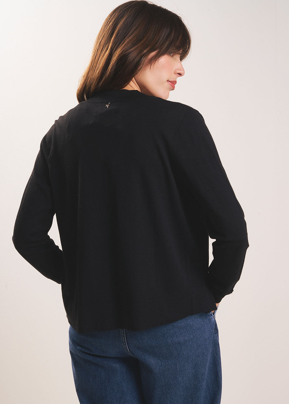 GALDY Long-sleeved cardigan without buttons - 3 - Sud Express - Sud Express