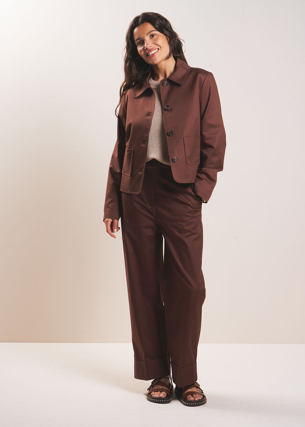 PAPILLE High-waisted straight-leg trousers - 1 - Sud Express - Sud Express