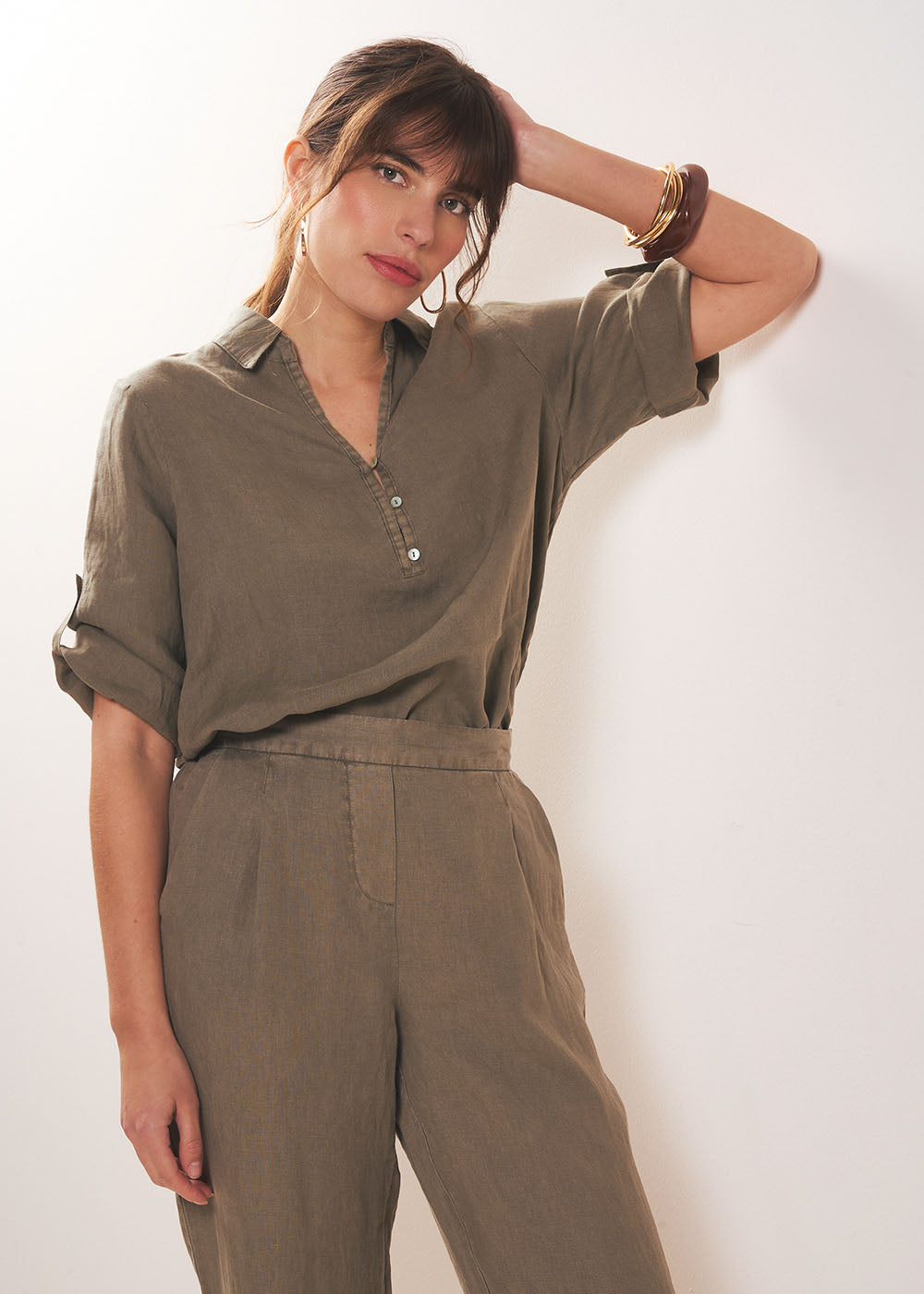 Linen blouse - Sud Express - 5 - Sud Express