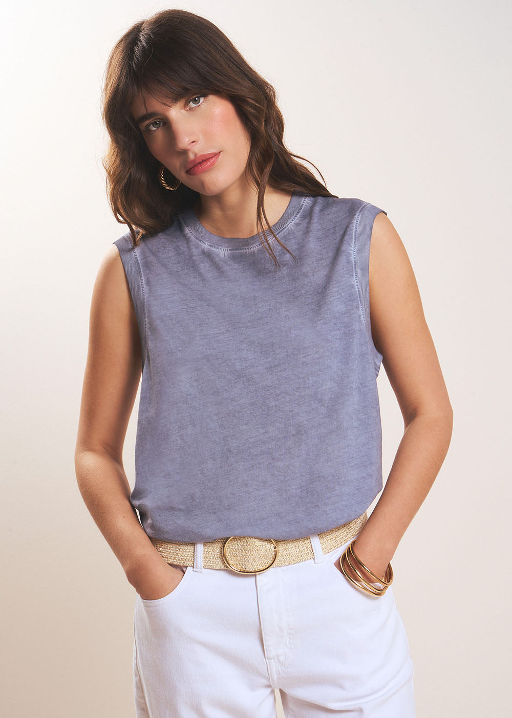 Cotton sleeveless T-shirt - Sud Express - 1 - Sud Express