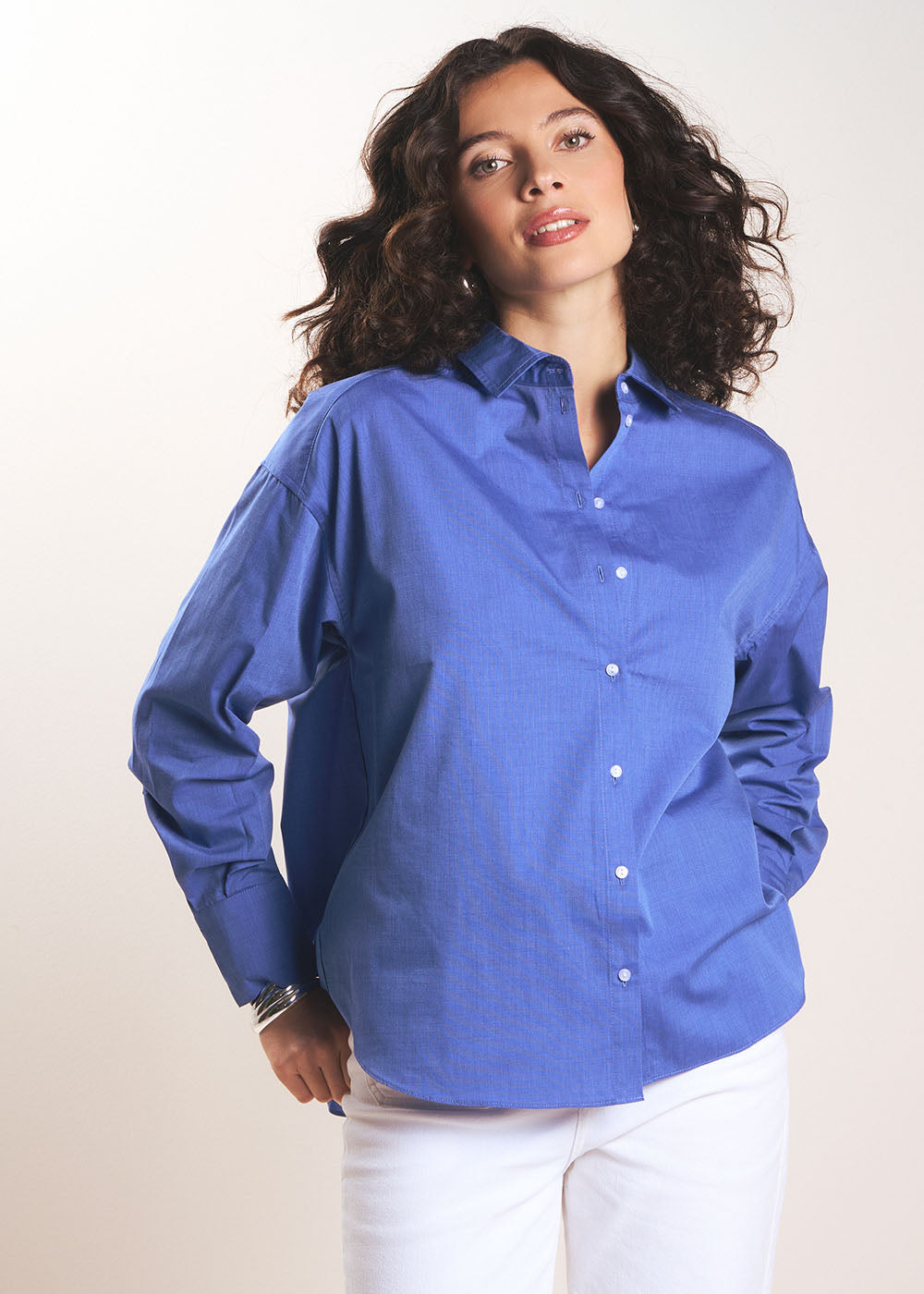 CALYNA Oversized long-sleeved shirt - 4 - Sud Express - Sud Express