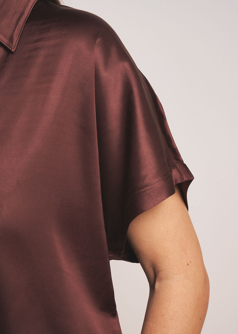 TOSKANO Satin Fluid Blouse - 4 - Sud Express - Sud Express