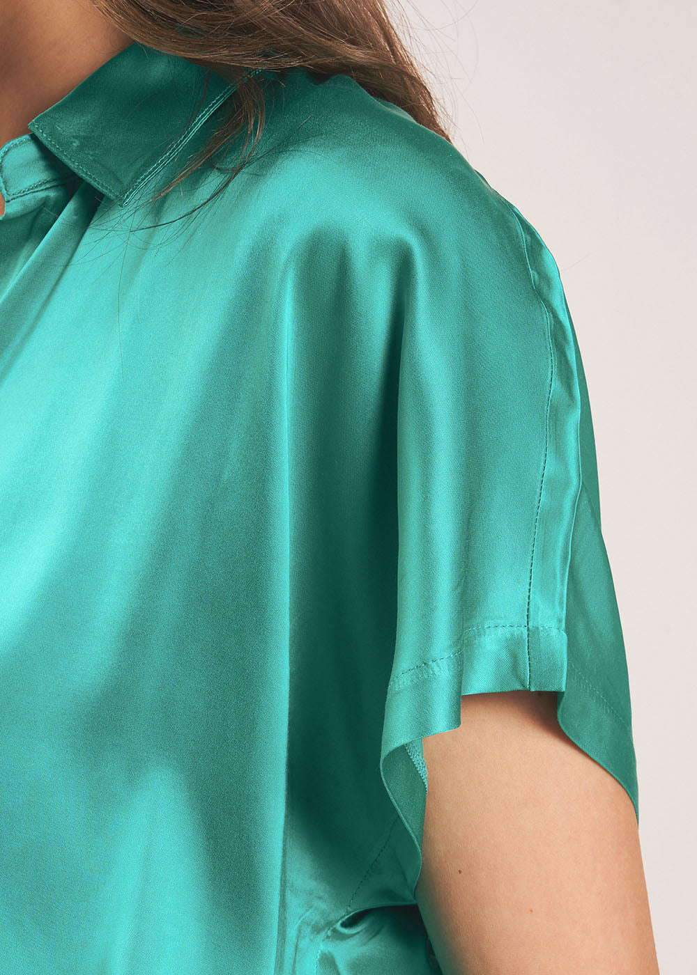 TOSKANO Satin Fluid Blouse - 4 - Sud Express - Sud Express