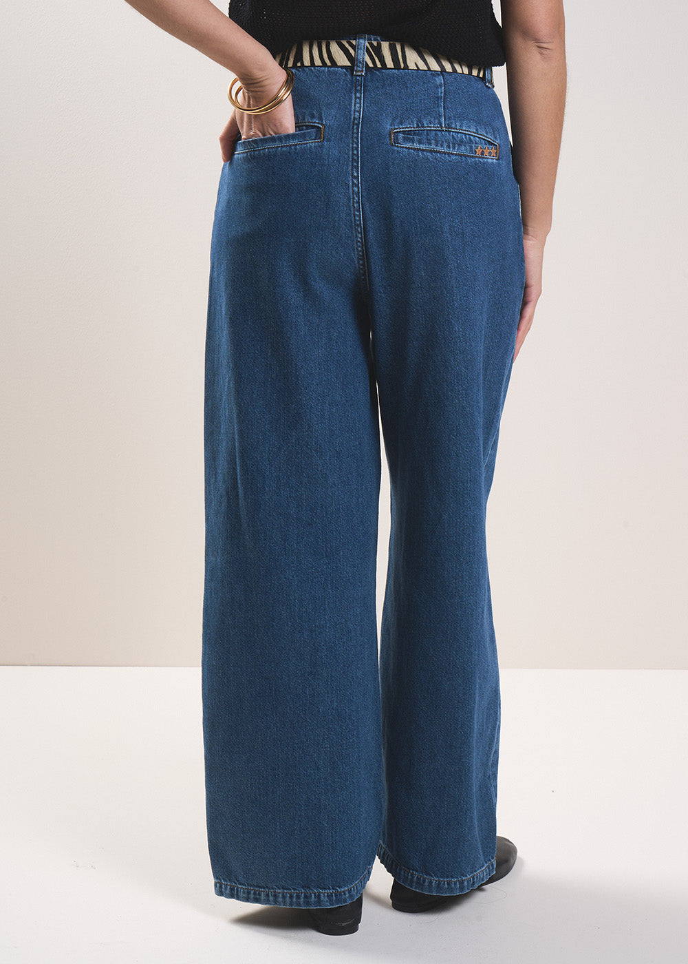 SANDY High-waisted trousers with very wide legs - 3 - Sud Express - Sud Express