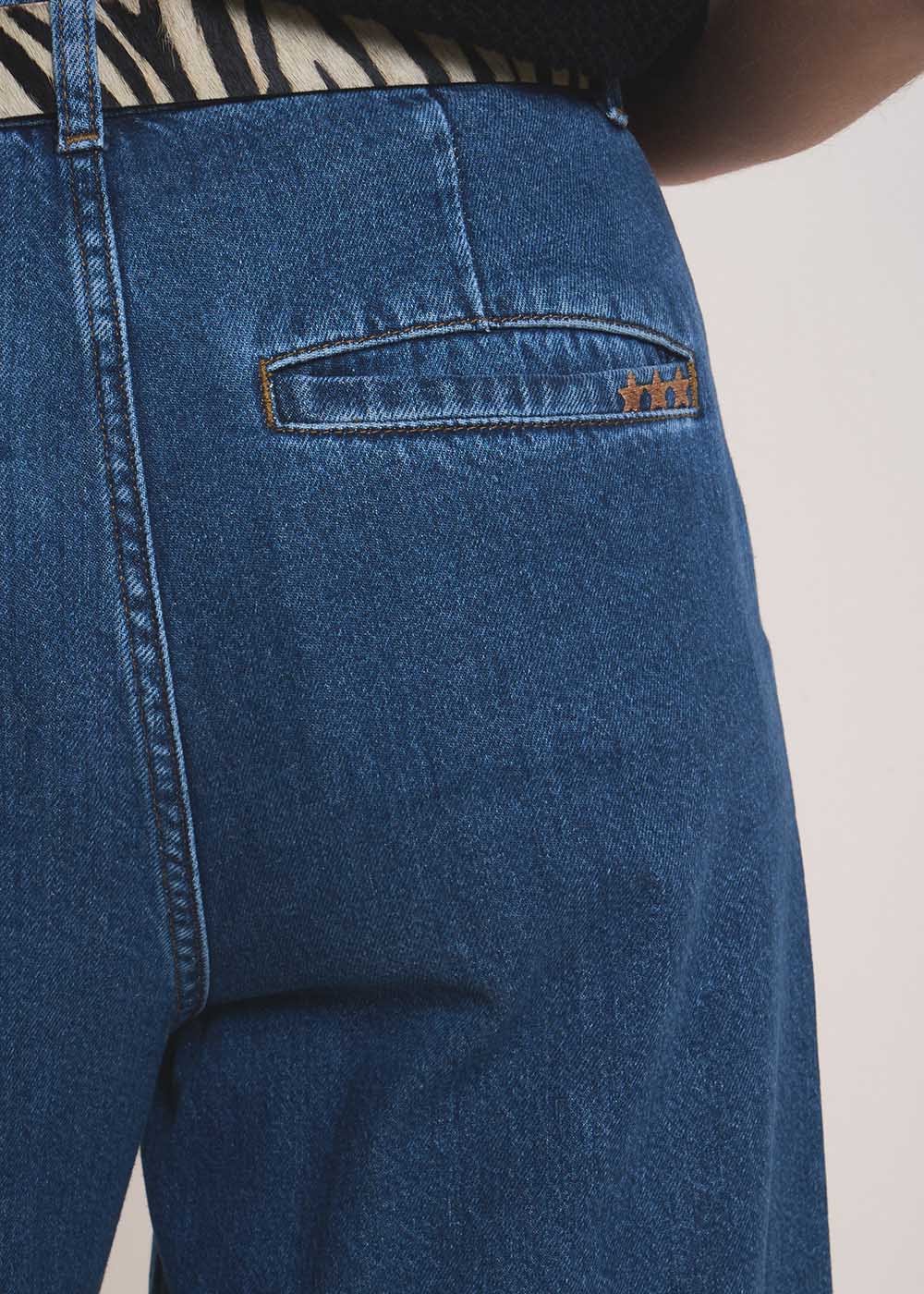 SANDY High-waisted trousers with very wide legs - 4 - Sud Express - Sud Express