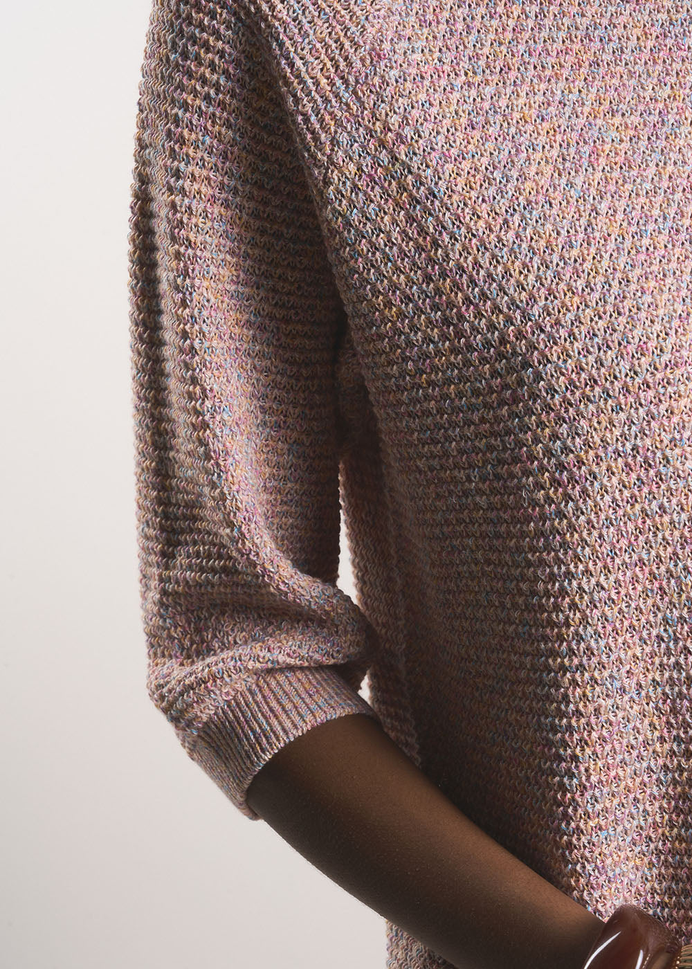 MATAMYA  Round neck jumper in cotton and linen  - 4 - Sud Express - Sud Express