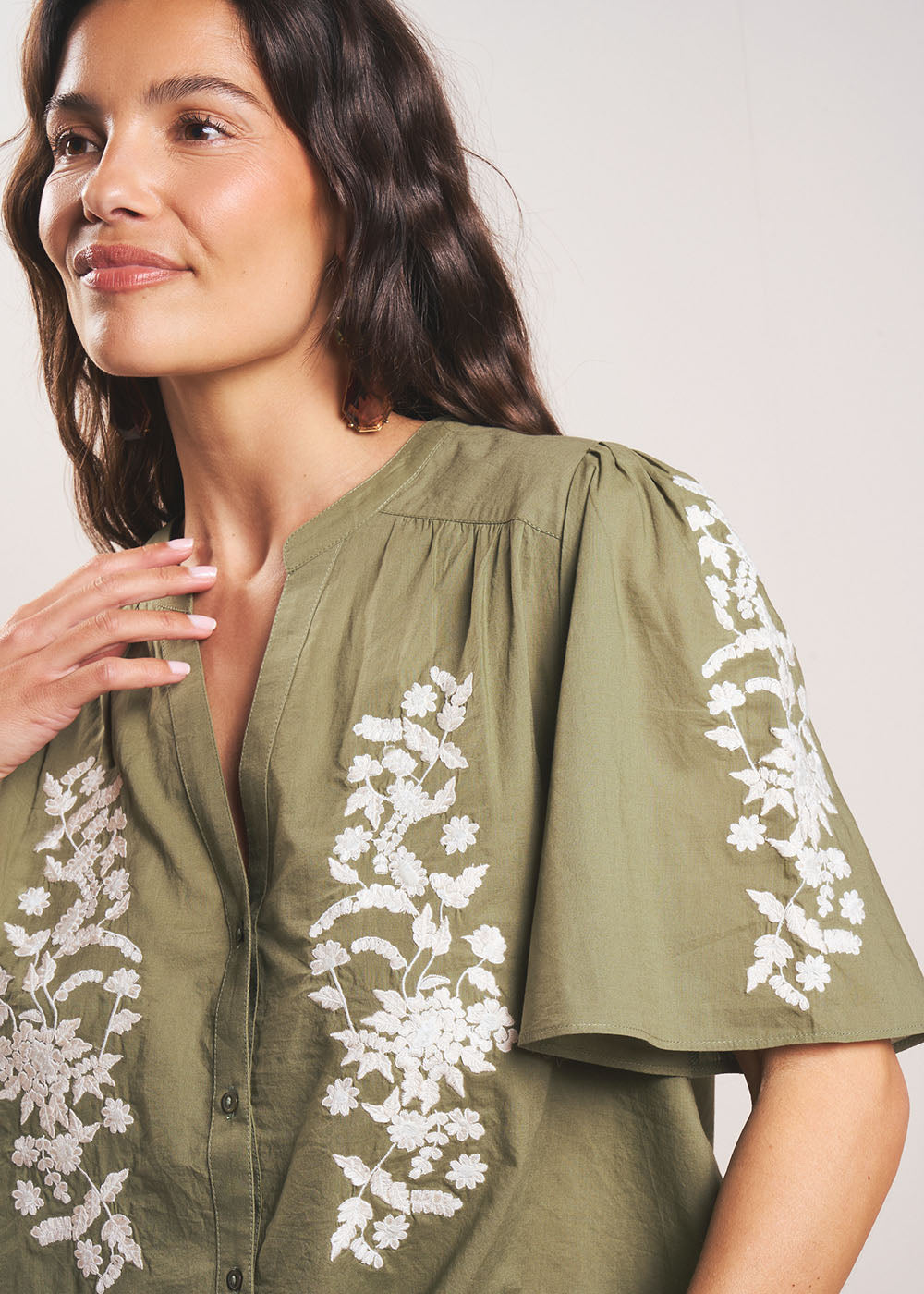 CASTALINE Embroidered blouse - 2 - Sud Express - Sud Express