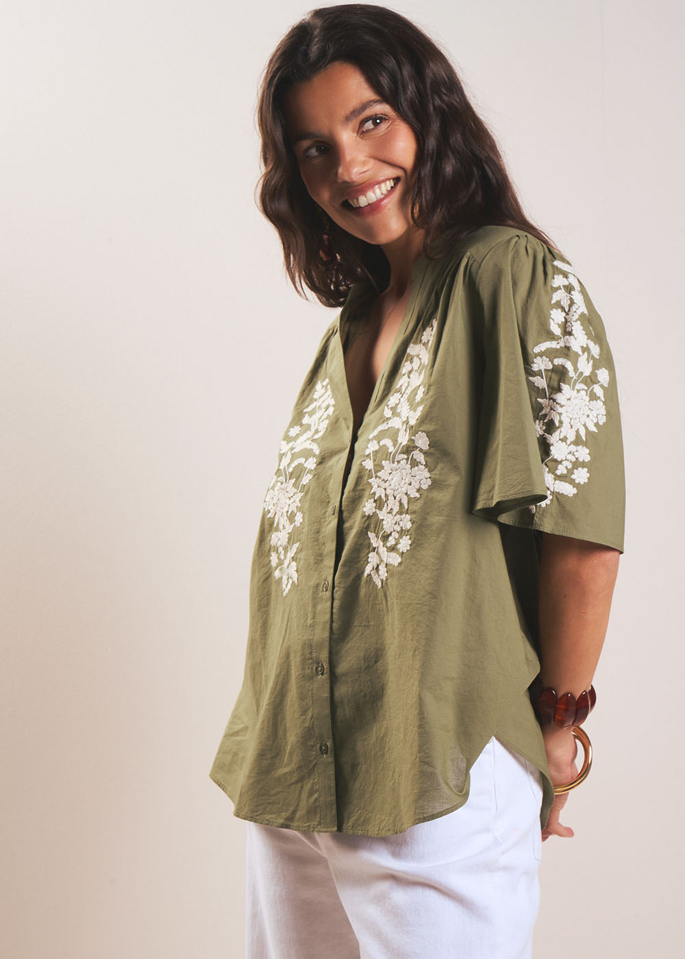 Embroidered blouse - Sud Express - 5 - Sud Express