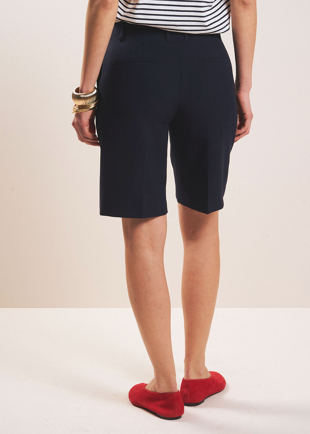 PONTATY Crepe Bermuda shorts - 3 - Sud Express - Sud Express