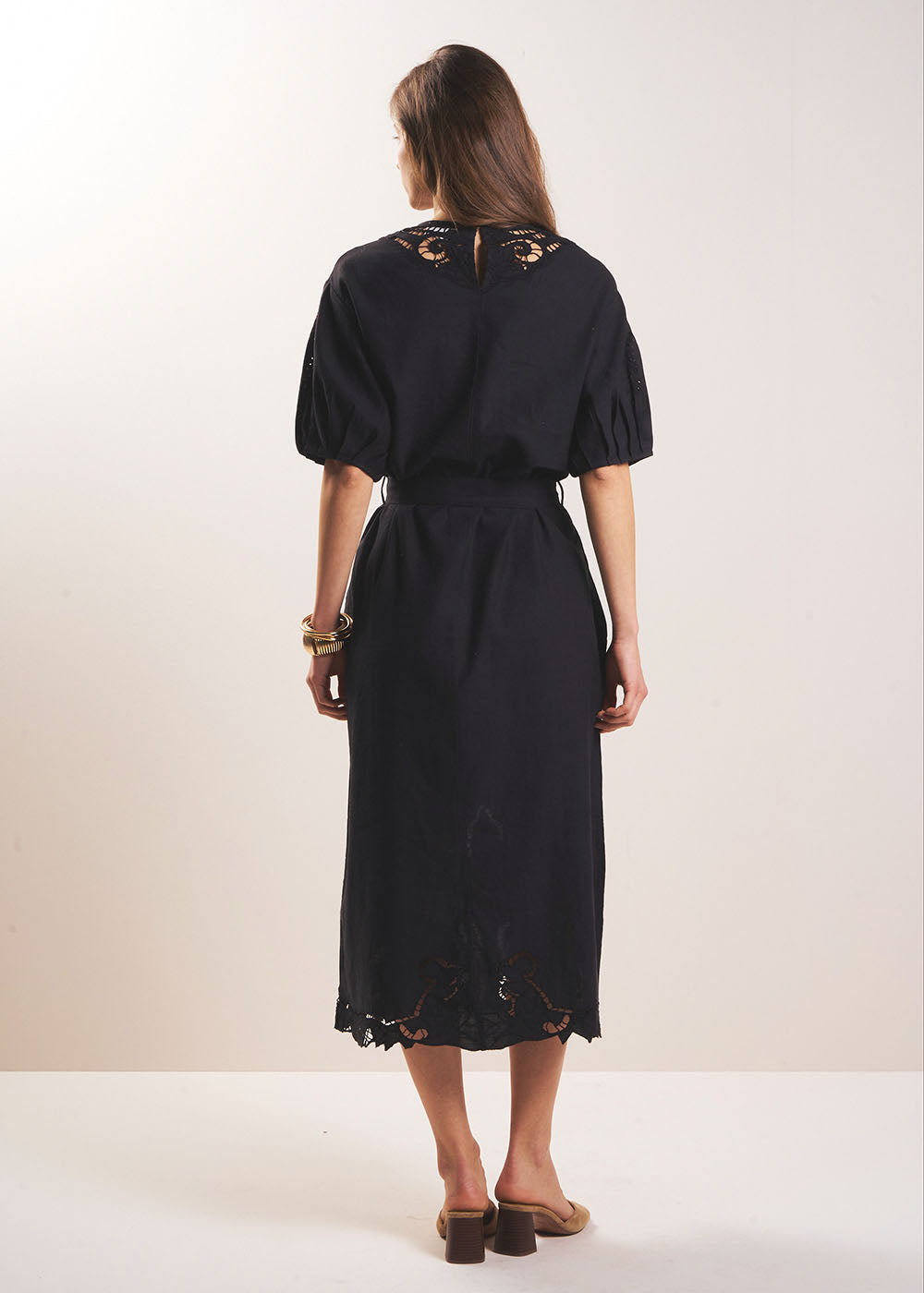 ROBALINE Embroidered midi dress - 3 - Sud Express - Sud Express