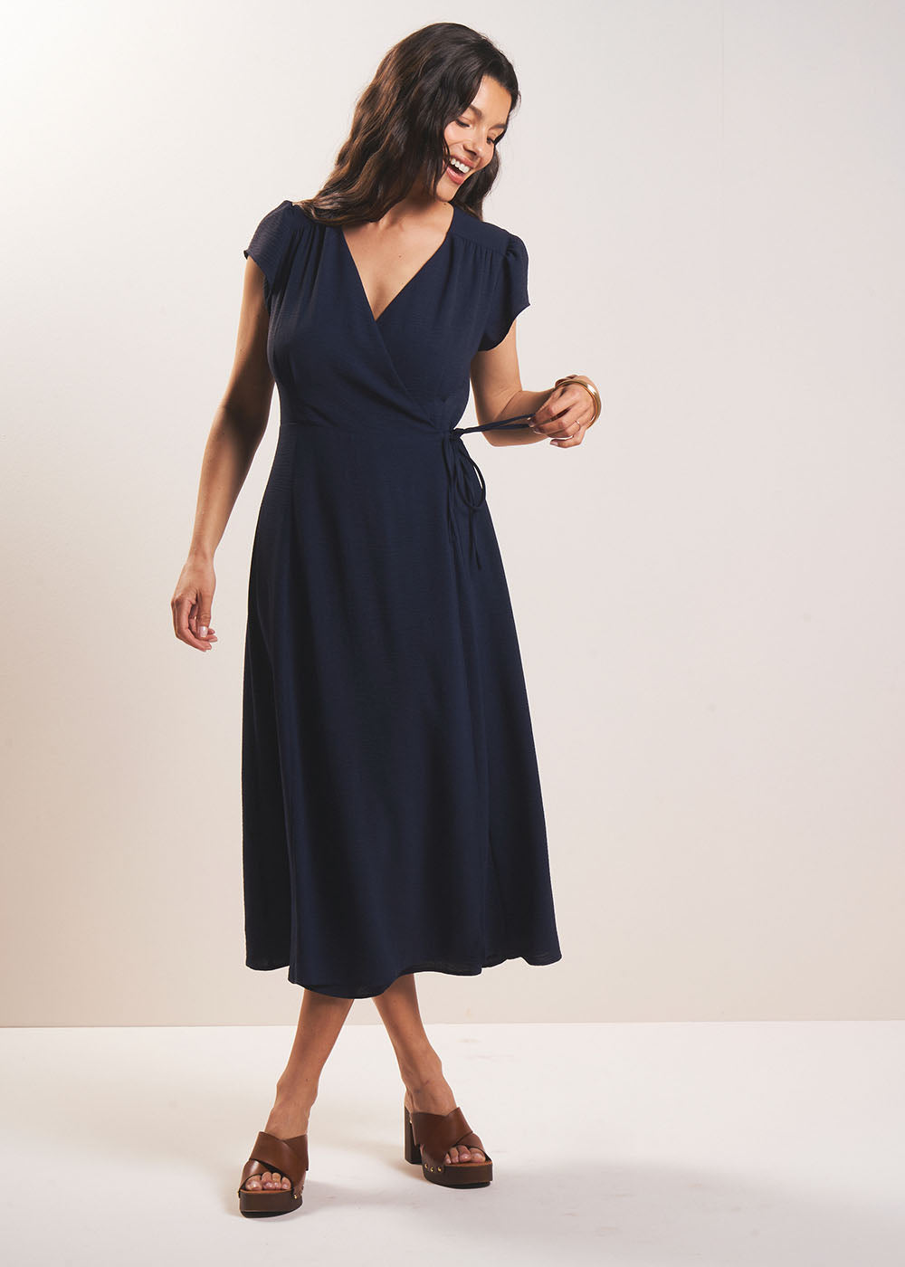 RAPAOLA Long flowing wrap dress - 1 - Sud Express - Sud Express