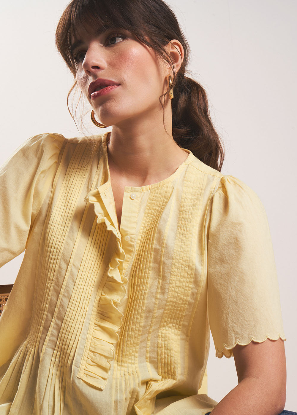 Cotton voile blouse  - Sud Express - 1 - Sud Express