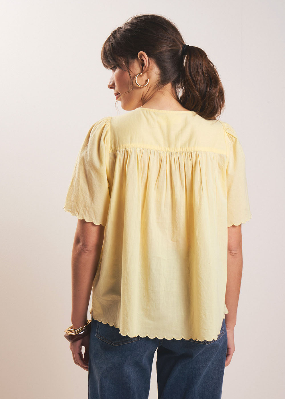 Cotton voile blouse  - Sud Express - 3 - Sud Express