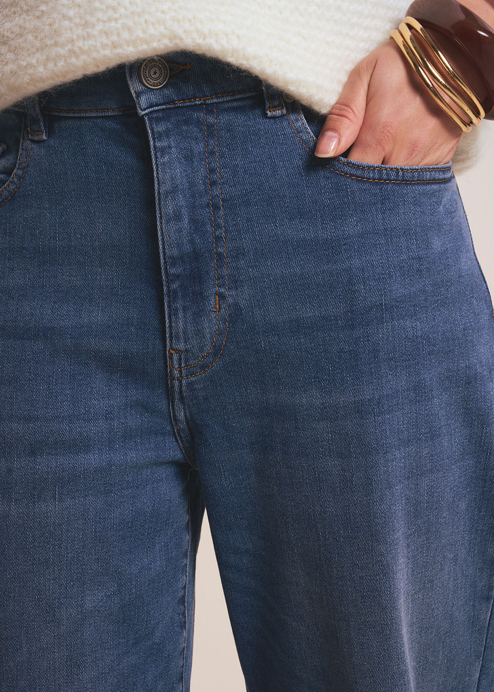 BLOOM Wide-leg boyfriend jeans - 2 - Sud Express - Sud Express