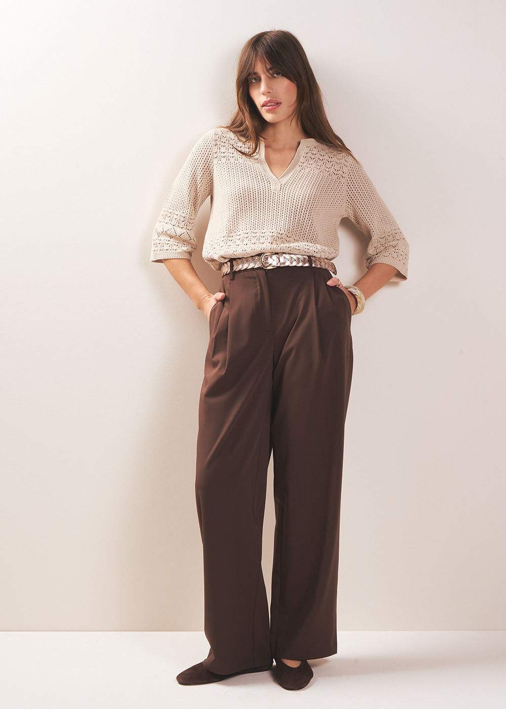 PLOTILDE Very wide pleated trousers - 1 - Sud Express - Sud Express