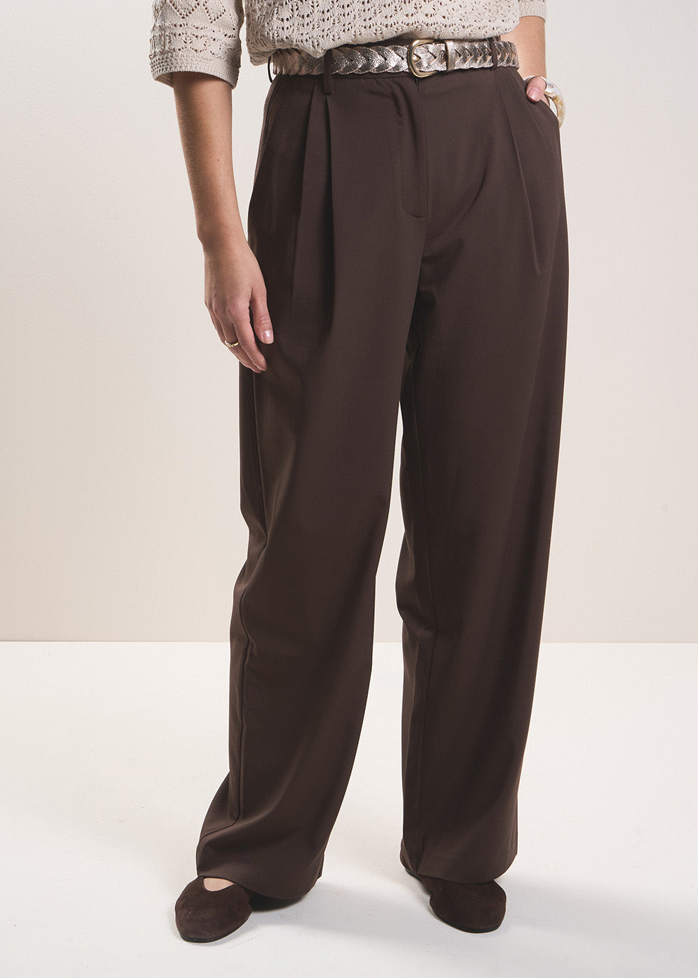PLOTILDE Very wide pleated trousers - 2 - Sud Express - Sud Express