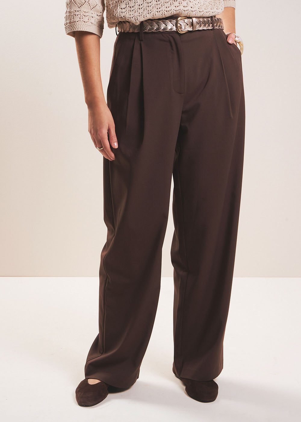 PLOTILDE Very wide pleated trousers - 2 - Sud Express - Sud Express