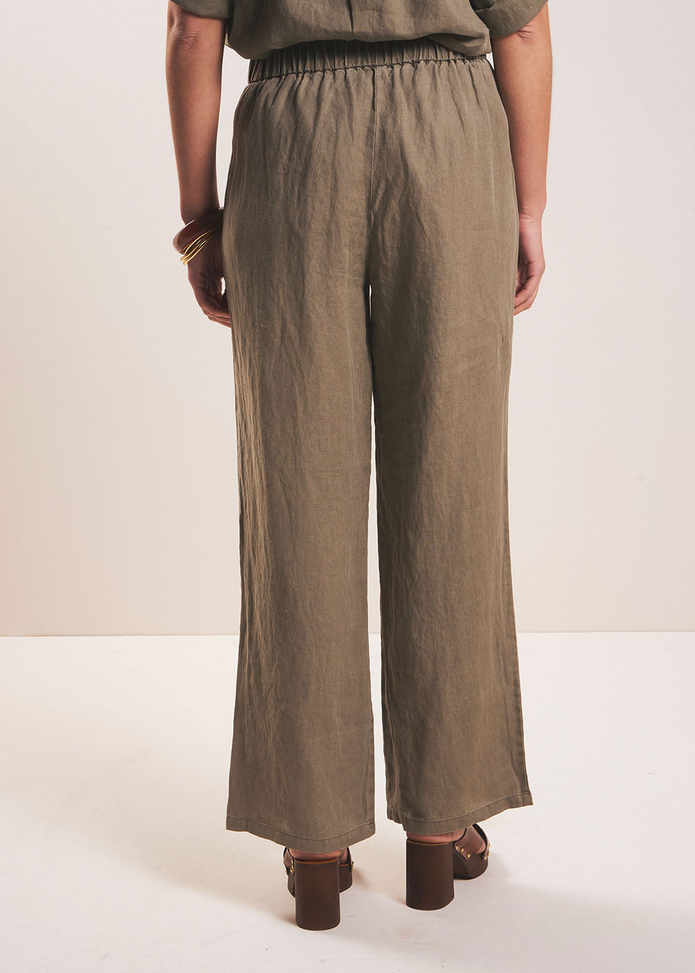 PASKO Straight-leg linen pants - 3 - Sud Express - Sud Express
