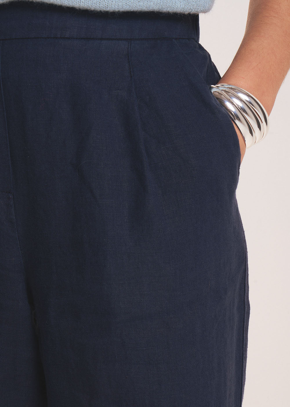 PASKO Straight-leg linen pants - 4 - Sud Express - Sud Express