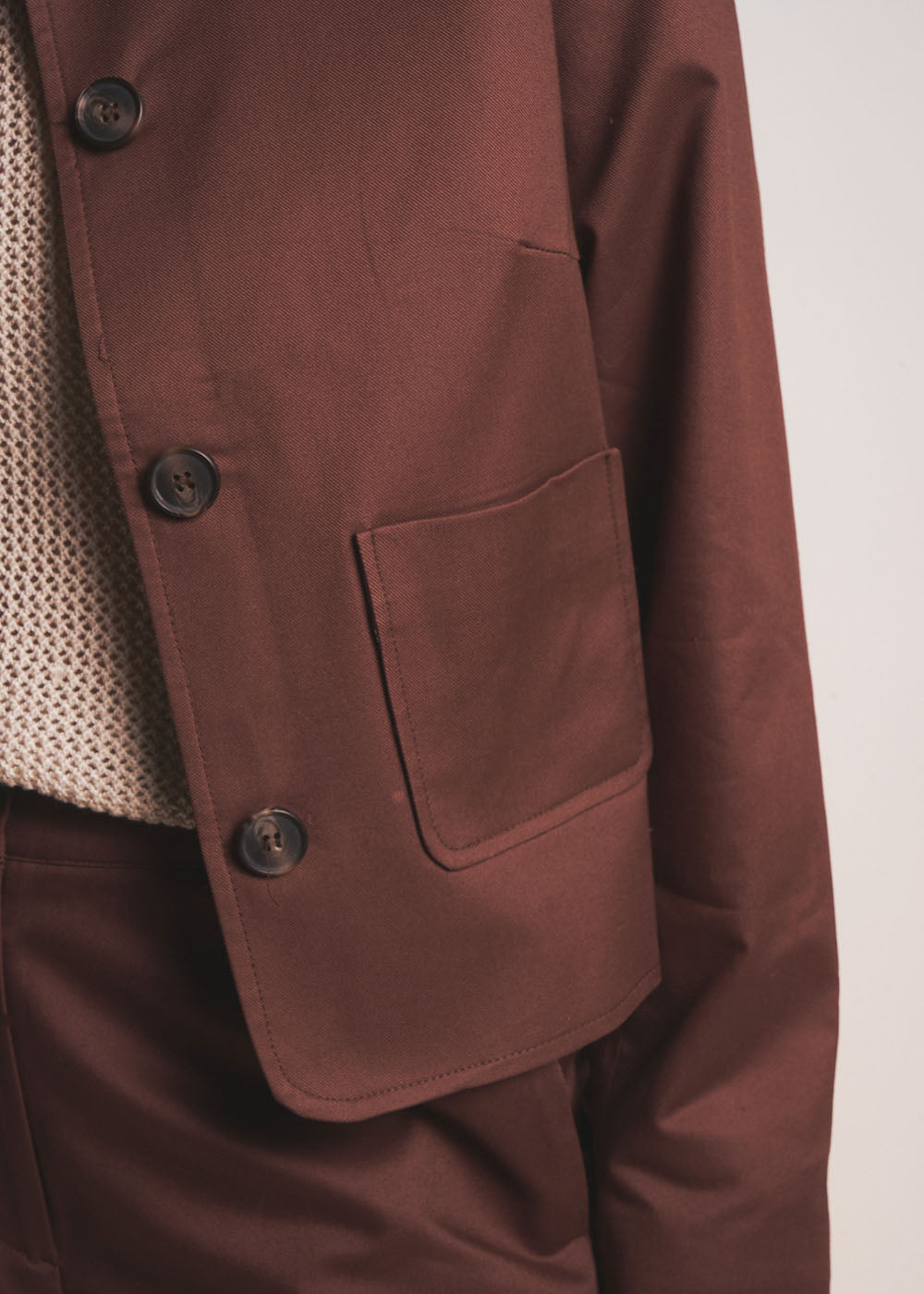 VEBORAH Short boxy cotton jacket - 4 - Sud Express - Sud Express