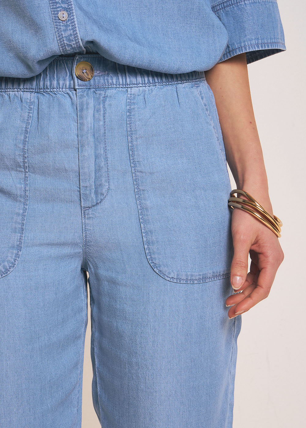 PAROSA Lyocell carrot trousers - 2 - Sud Express - Sud Express