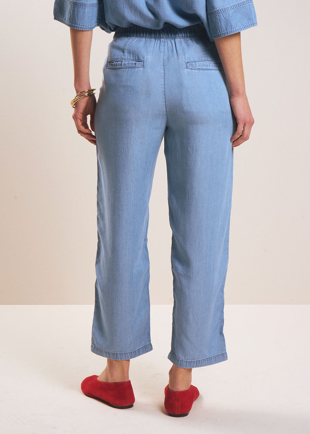 PAROSA Lyocell carrot trousers - 3 - Sud Express - Sud Express