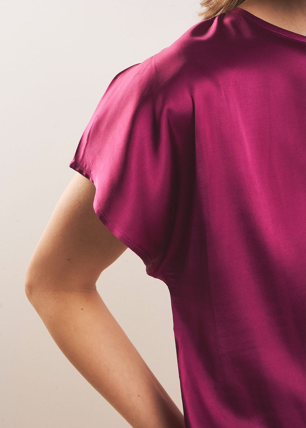 TAVILE Satin T-shirt - 2 - Sud Express - Sud Express