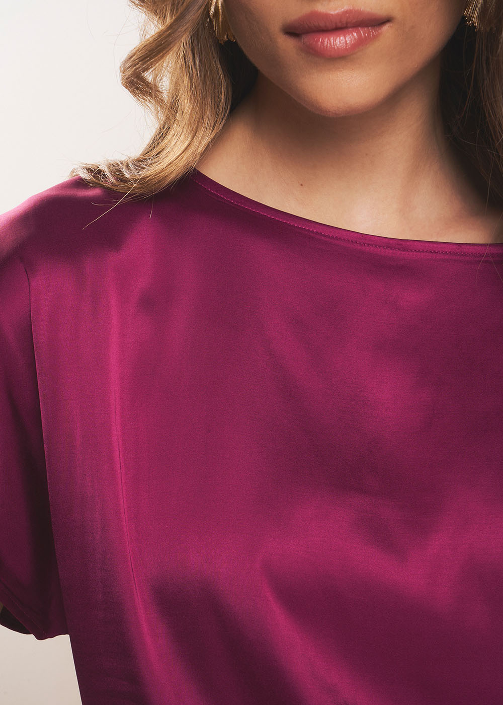 TAVILE Satin T-shirt - 4 - Sud Express - Sud Express