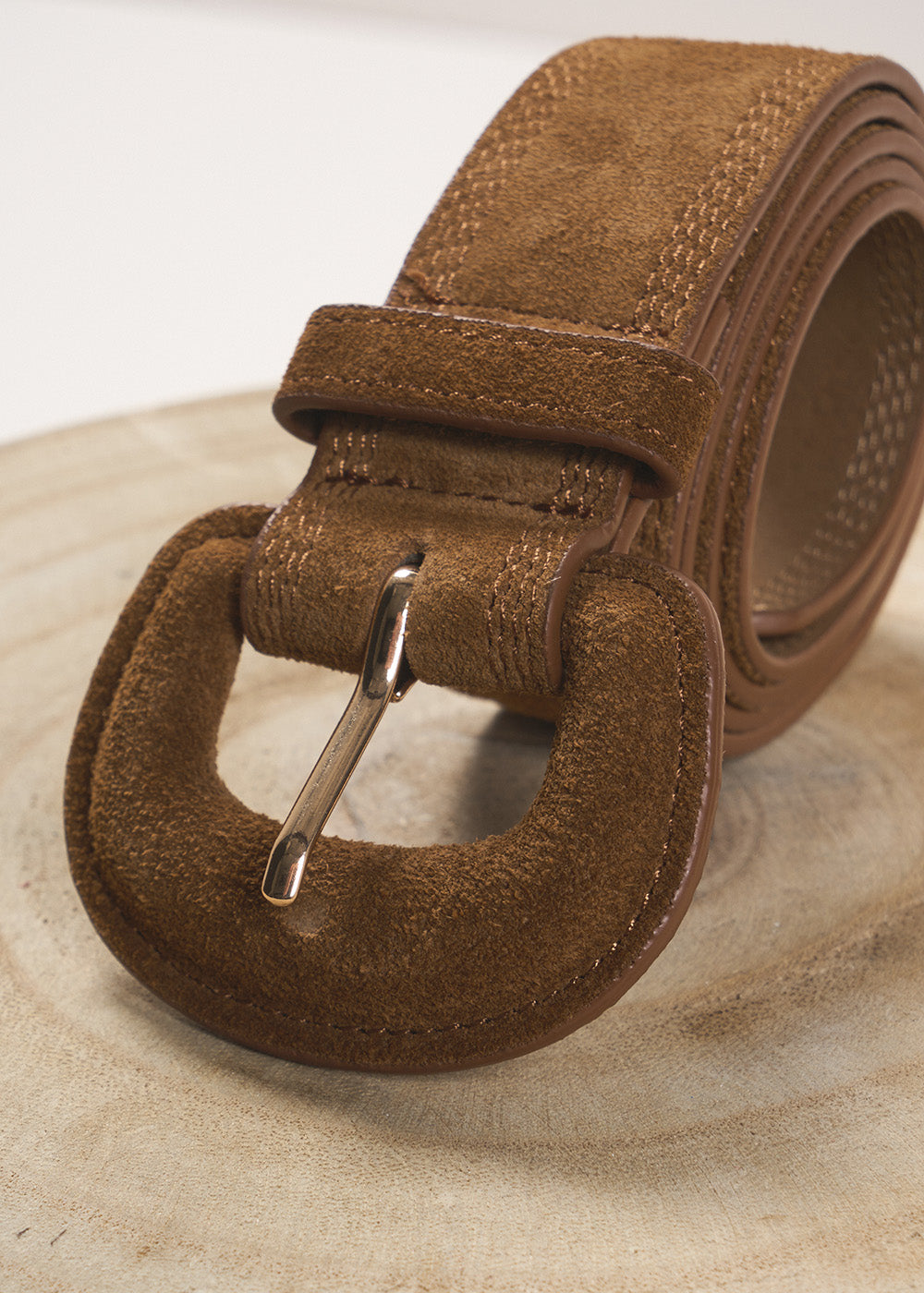 CLOMI Suede-finish leather belt - 2 - Sud Express - Sud Express