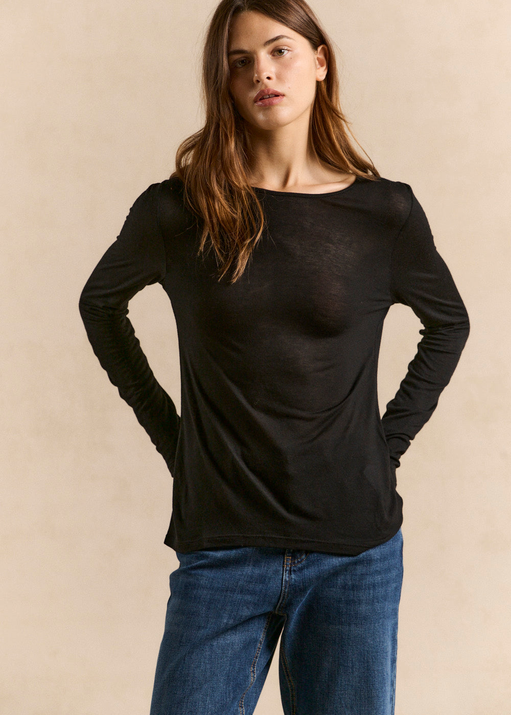 TATUFA T-shirt manches longues encolure ronde - 1 - Sud Express - Sud Express