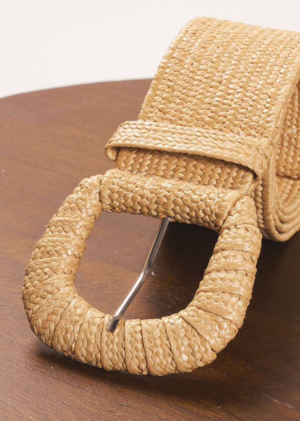 CANARIES Braided belt with wide buckle - 1 - Sud Express - Sud Express