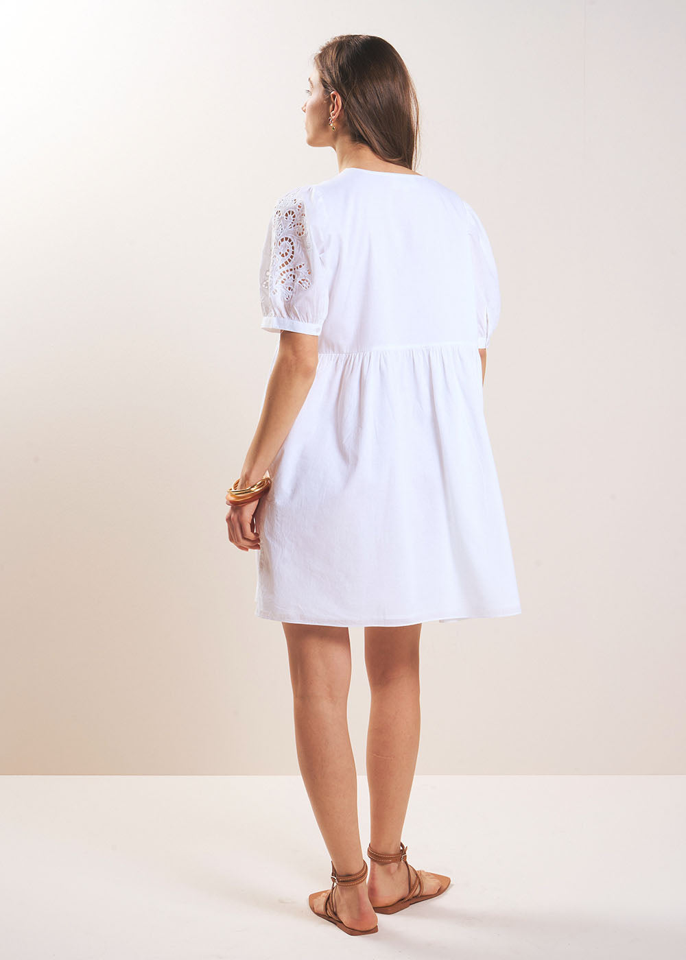 ROCMANA Short embroidered cotton dress - 3 - Sud Express - Sud Express