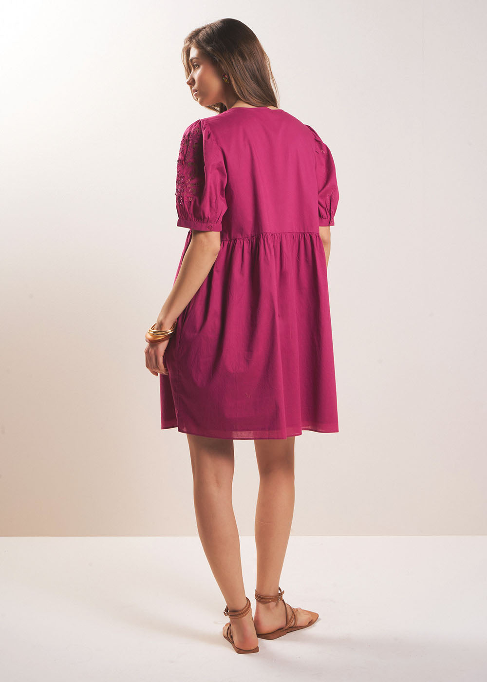 ROCMANA Short embroidered cotton dress - 3 - Sud Express - Sud Express