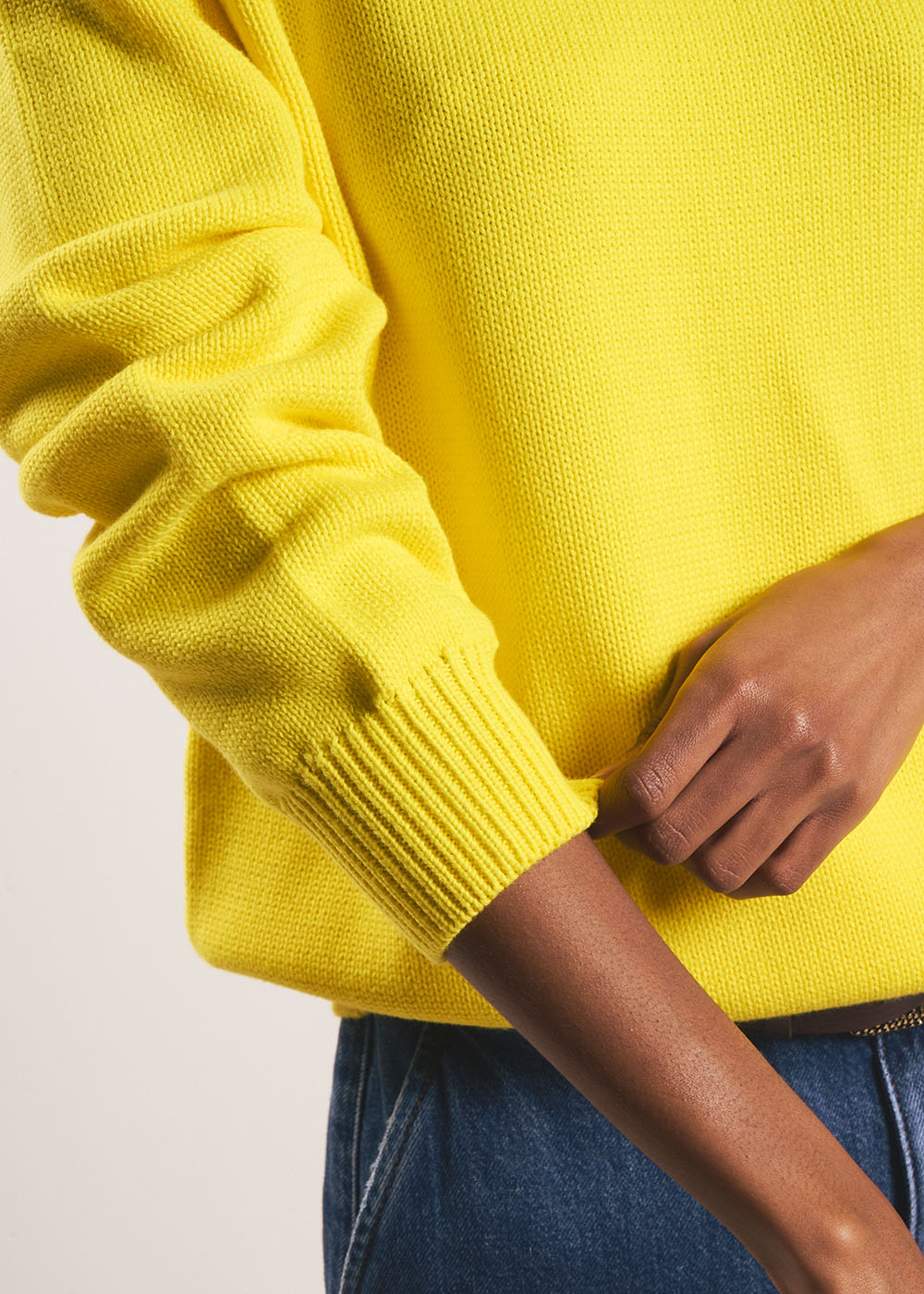 MOUNIALOU Round neck cotton jumper - 4 - Sud Express - Sud Express