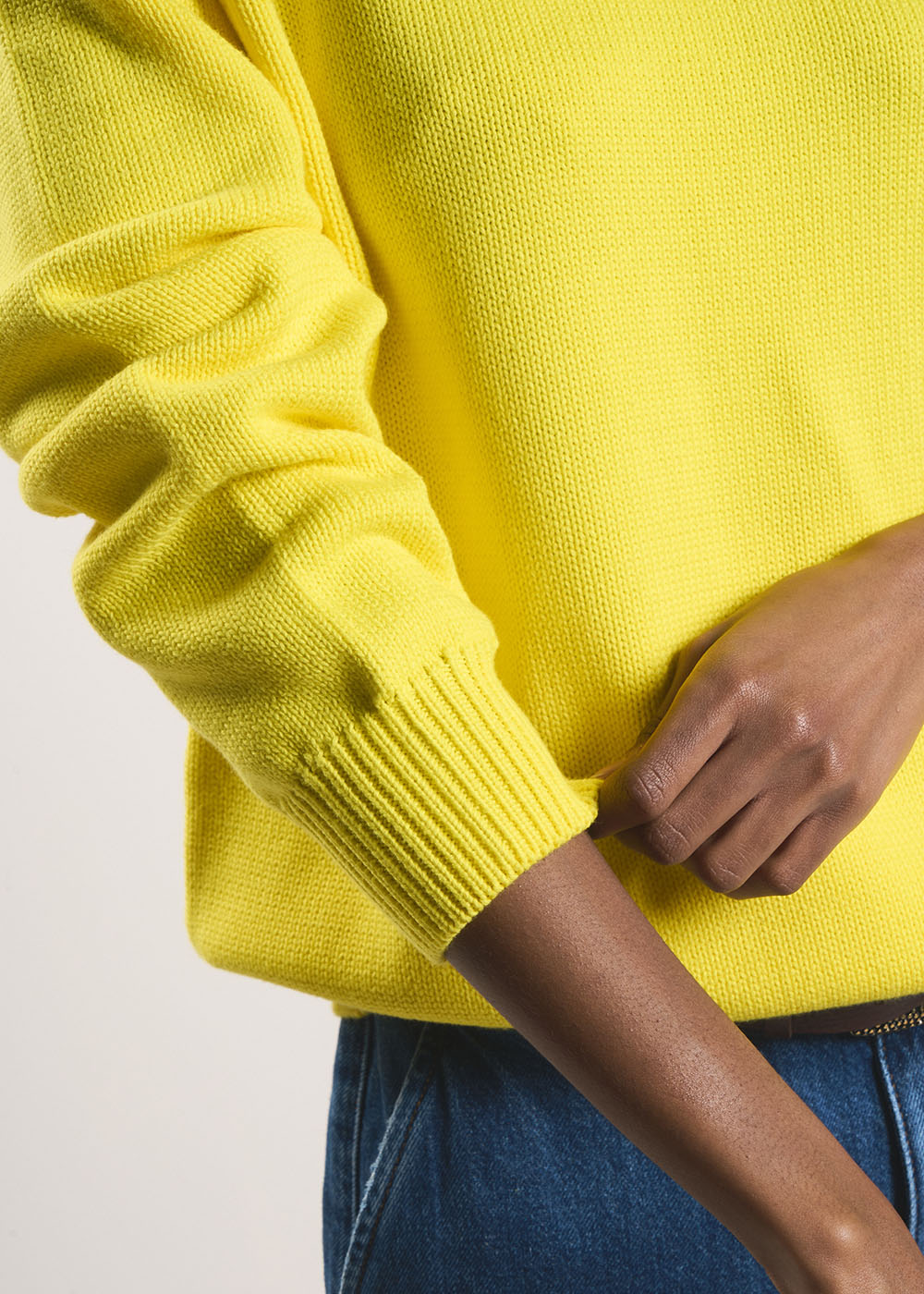 MOUNIALOU Round neck cotton jumper - 4 - Sud Express - Sud Express