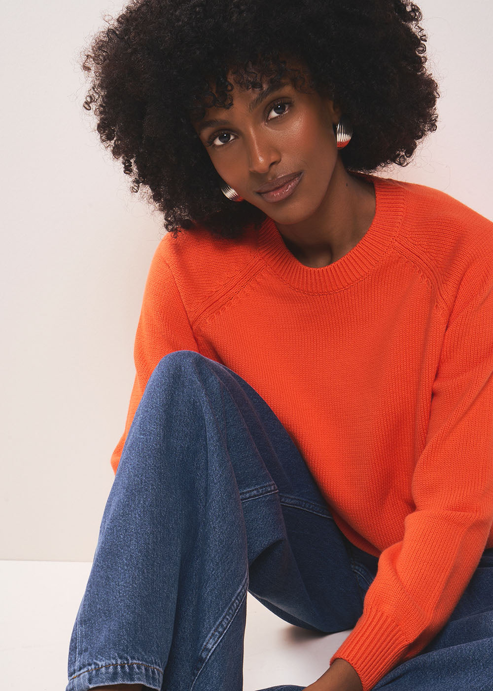 MOUNIALOU Round neck cotton jumper - 1 - Sud Express - Sud Express