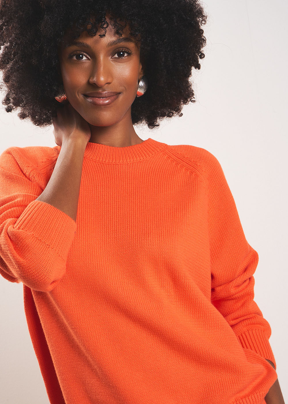 MOUNIALOU Round neck cotton jumper - 2 - Sud Express - Sud Express