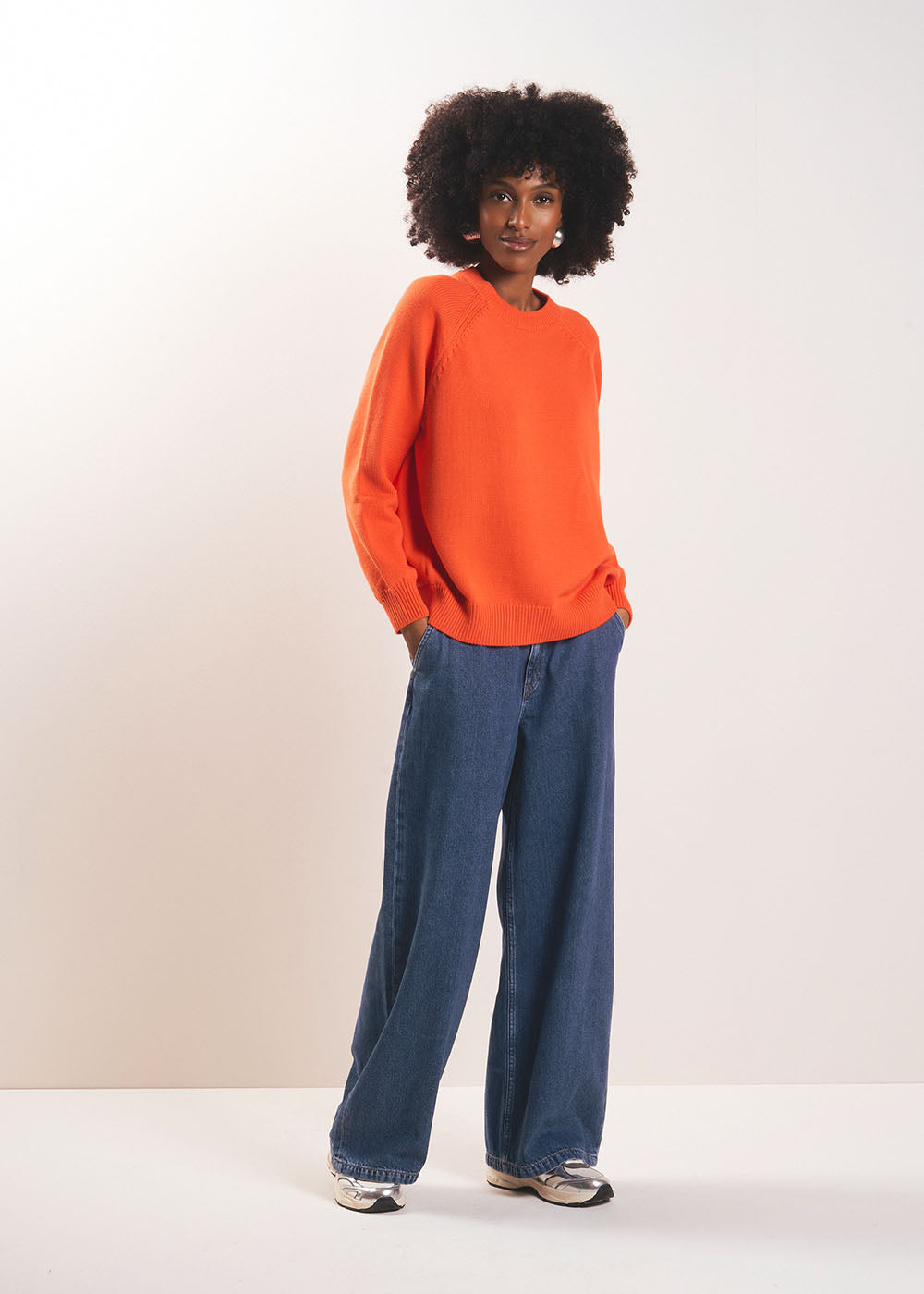 Round neck cotton jumper - Sud Express - 5 - Sud Express